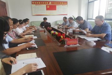 大关镇党委书记到百世佳公司调研“不忘初心、牢记使命”主题活动开展情况