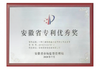 Anhui Province Patent Excellence Award